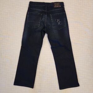 Ralph Lauren Jeans W32 Blue Embroidered "38" Back Pocket NWOT Straight Leg A415